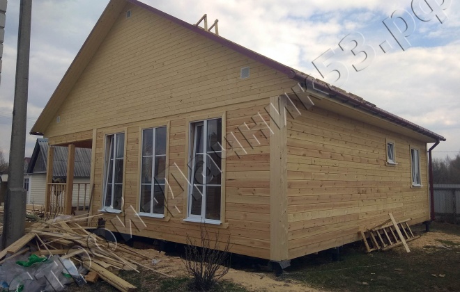 1 брусовой дом  од-11, 9×9, 81 м², московская область, серебрянные пруды (4)
